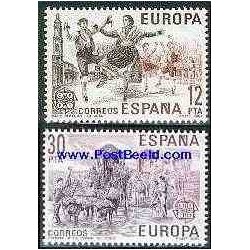 2 عدد تمبر مشترک اروپا - Europa Cept - فورکلور - اسپانیا 1981