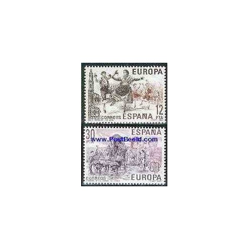 2 عدد تمبر مشترک اروپا - Europa Cept - فورکلور - اسپانیا 1981 2 عدد تمبر مشترک اروپا - Europa Cept - فورکلور - اسپانیا 1981