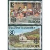 2 عدد تمبر مشترک اروپا - Europa Cept - فورکلور - اسپانیا آندورا  1981