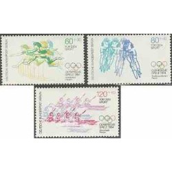 3 عدد تمبر بازیهای المپیک لوس آنجلس - برلین آلمان 1984 قیمت 7 دلار