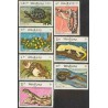 7 عدد تمبر خزندگان - لائوس 1984