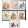 7 عدد تمبر آمریپکس - حیوانات - لائوس 1986