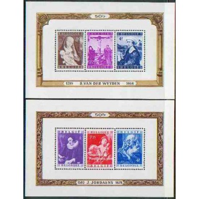 2 عدد سونیرشیت بسیار نفیس فرهنگ - تابلو نقاشی - بلژیک 1949 قیمت در سایتهای خارجی 200 یورو