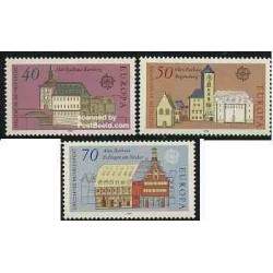 3 عدد تمبر مشترک اروپا - Europa Cept - معماری - جمهوری فدرال آلمان 1978
