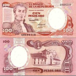 اسکناس 100 پزو - کلمبیا 1991