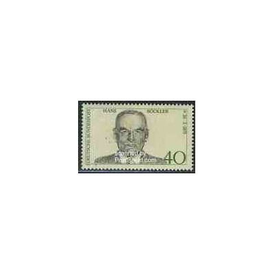 1 عدد تمبر هانس بوکلر - سیاستمدار - جمهوری فدرال آلمان 1975
