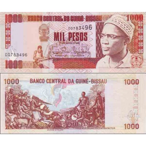 اسکناس 1000 پزو - گینه بیسائو 1993 اسکناس 1000 پزو - گینه بیسائو 1993