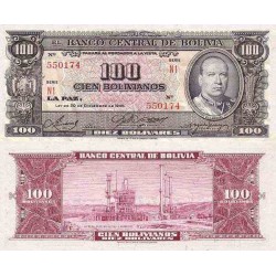 اسکناس 100 بولیوانوس (10 بولیوار) - بولیوی 1945 سری Z - سفارشی