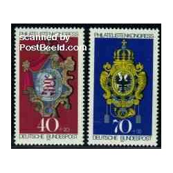 2 عدد تمبر کنگره تمبرشناسی - جمهوری فدرال آلمان 1973