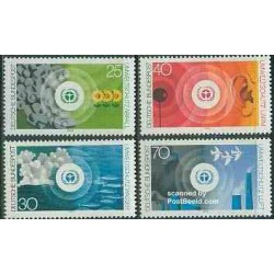 4 عدد تمبر حفاظت از محیط - جمهوری فدرال آلمان 1973