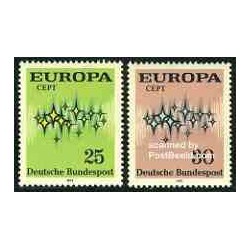 2 عدد تمبر مشترک اروپا - Europa Cept - جمهوری فدرال آلمان 1972