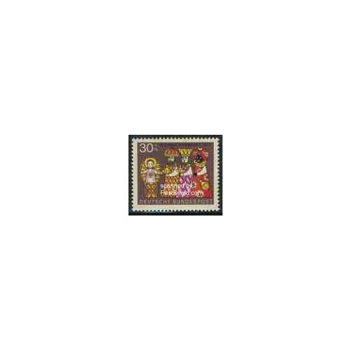 1 عدد تمبر کریستمس - جمهوری فدرال آلمان 1972