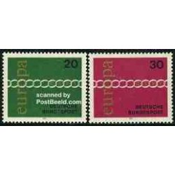 2 عدد تمبر مشترک اروپا - Europa Cept - جمهوری فدرال آلمان 1971