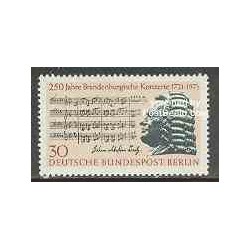 1 عدد تمبر یوهان سباستیان باخ - برلین آلمان 1971