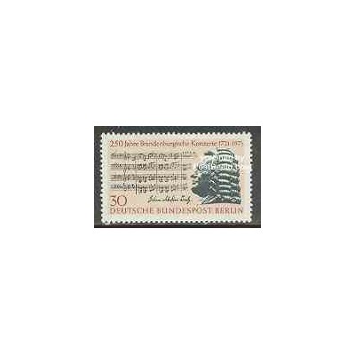 1 عدد تمبر یوهان سباستیان باخ - برلین آلمان 1971