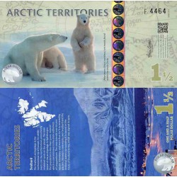 اسکناس پلیمر 1.5 دلار - قطب شمال 2014