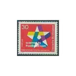 1 عدد تمبر پنجاهمین سالگرد سازمان بین المللی کار - جمهوری فدرال آلمان 1969