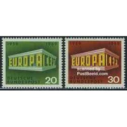 2 عدد تمبر مشترک اروپا - Europa Cept - جمهوری فدرال آلمان 1969
