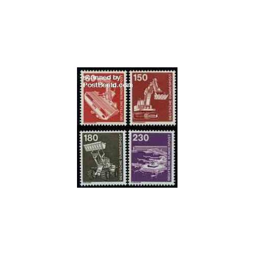 تمبر خارجی - 4 عدد تمبر سری پستی - لوازم - جمهوری فدرال آلمان 1978