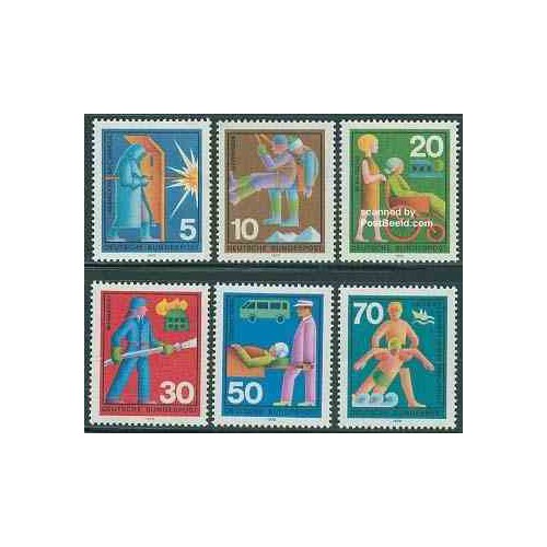 تمبر خارجی - 6 عدد تمبر خدمات عمومی - جمهوری فدرال آلمان 1970