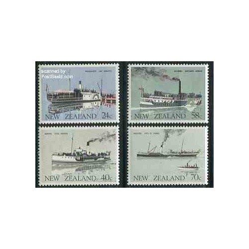 تمبر خارجی - 4 عدد تمبر کشتی ها - نیوزلند 1984