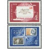 2 عدد  تمبر روز تمبر و هفته نامه نگاری - شوروی 1968