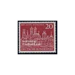 تمبر خارجی - 1 عدد تمبر هشتصدمین سال مونیخ - جمهوری فدرال آلمان 1958