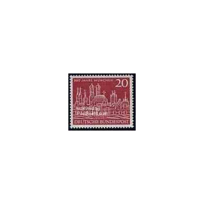 تمبر خارجی - 1 عدد تمبر هشتصدمین سال مونیخ - جمهوری فدرال آلمان 1958