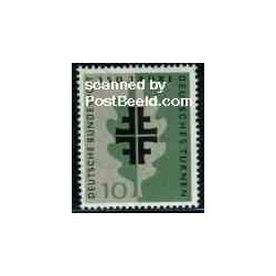 تمبر خارجی - 1 عدد تمبر ژیمناستیک - جمهوری فدرال آلمان 1958