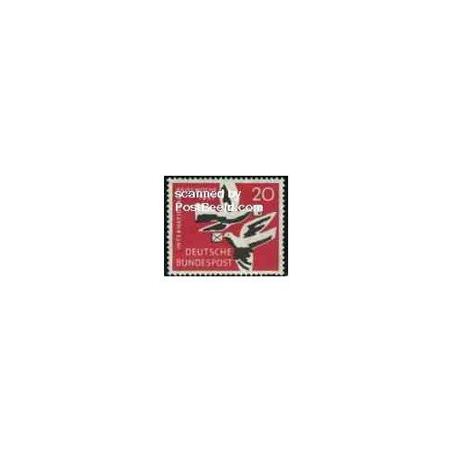 تمبر خارجی - 1 عدد تمبر هفته بین المللی نامه نگاری - جمهوری فدرال آلمان 1957