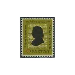 تمبر خارجی - 1 عدد تمبر روبرت شومان - آهنگساز - جمهوری فدرال آلمان 1956