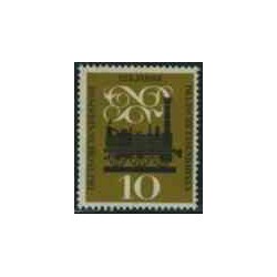 تمبر خارجی - 1 عدد تمبر  125 امین سالگرد راه آهن - جمهوری فدرال آلمان 1960