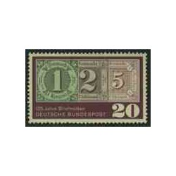 تمبر خارجی - 1 عدد تمبر 125 امین سال تمبر - جمهوری فدرال آلمان 1965