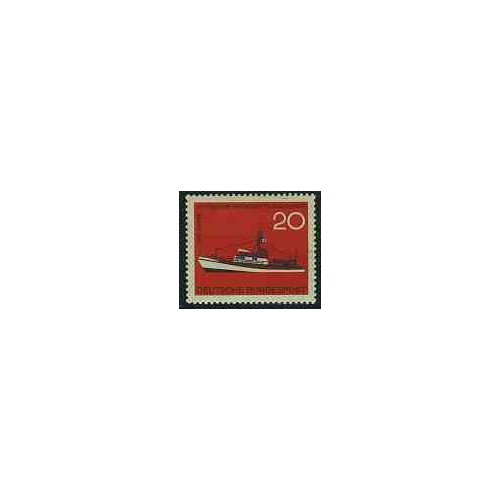 تمبر خارجی - 1 عدد تمبر سرویس حفاظت از حیات دریائی - کشتی - جمهوری فدرال آلمان 1965