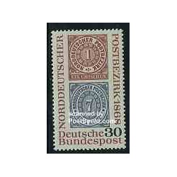 تمبر خارجی -1 عدد تمبر یک قرن تمبر آلمان شمالی - جمهوری فدرال آلمان 1968