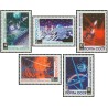 5 عدد  تمبر فانتزی های فضایی - شوروی 1967