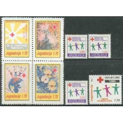 8 عدد تمبر خیریه - هفته صلیب سرخ  - یوگوسلاوی 1991