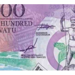 اسکناس پلیمر 500 واتو - واناتو 2015