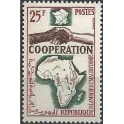 1 عدد تمبر سال همکاری بین المللی - موریتانی 1964