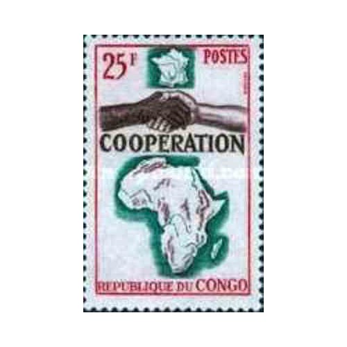 1 عدد تمبر سال همکاری بین المللی - کنگو 1964