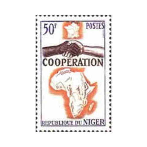 1 عدد تمبر سال همکاری بین المللی - نیجر 1964