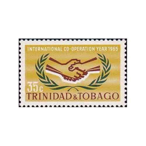 1 عدد تمبر سال همکاری بین المللی - ترینیداد و توباگو 1965