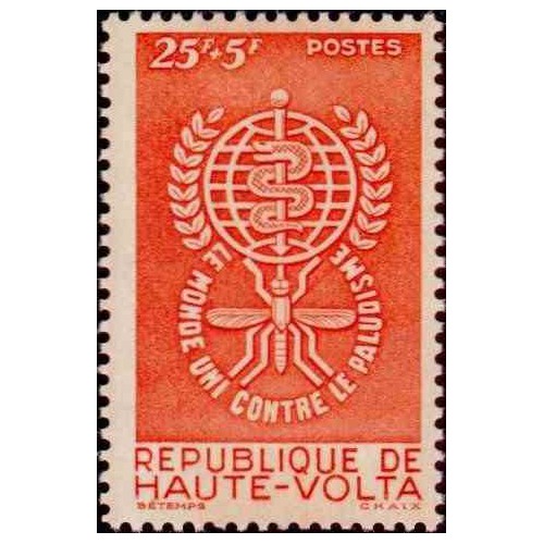1 عدد تمبر ریشه کنی مالاریا - ولتای علیا 1962 1 عدد تمبر ریشه کنی مالاریا - ولتای علیا 1962