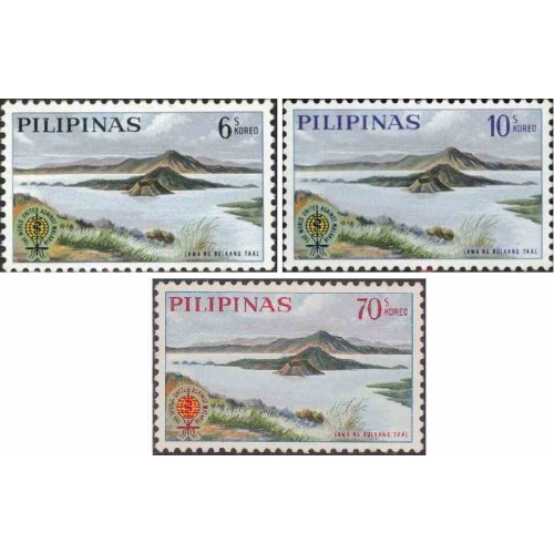 3 عدد تمبر ریشه کنی مالاریا  - فیلیپین 1962
