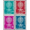4 عدد تمبر ریشه کنی مالاریا - آلبانی 1962