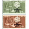 2 عدد تمبر ریشه کنی مالاریا - قبرس 1962