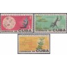 3 عدد تمبر ریشه کنی مالاریا - کوبا 1962
