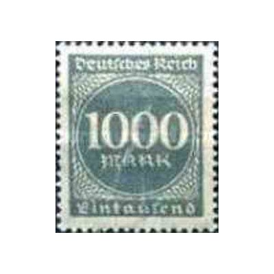 1 عدد تمبر سری پستی - 1000 مارک - رایش آلمان 1923 با شارنیه