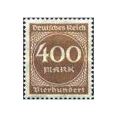 1 عدد تمبر سری پستی - 400 مارک - رایش آلمان 1923 با شارنیه