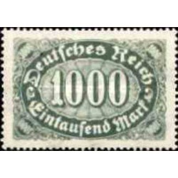 1 عدد تمبر سری پستی - 1000 مارک - رایش آلمان 1922 با شارنیه